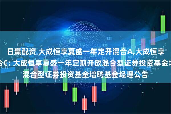 日赢配资 大成恒享夏盛一年定开混合A,大成恒享夏盛一年定开混合C: 大成恒享夏盛一年定期开放混合型证券投资基金增聘基金经理公告
