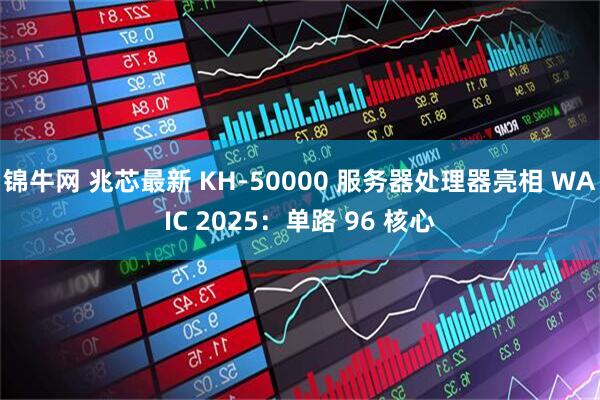 锦牛网 兆芯最新 KH-50000 服务器处理器亮相 WAIC 2025：单路 96 核心