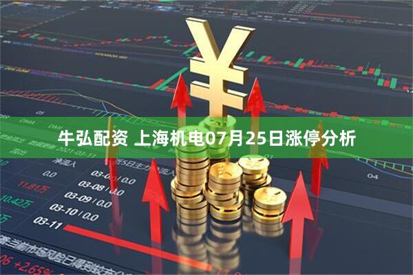牛弘配资 上海机电07月25日涨停分析
