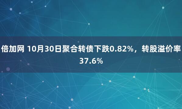 倍加网 10月30日聚合转债下跌0.82%,转股溢价率37.6%