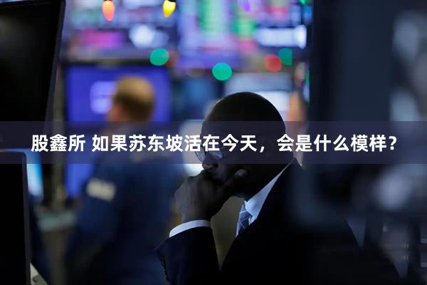 股鑫所 如果苏东坡活在今天，会是什么模样？